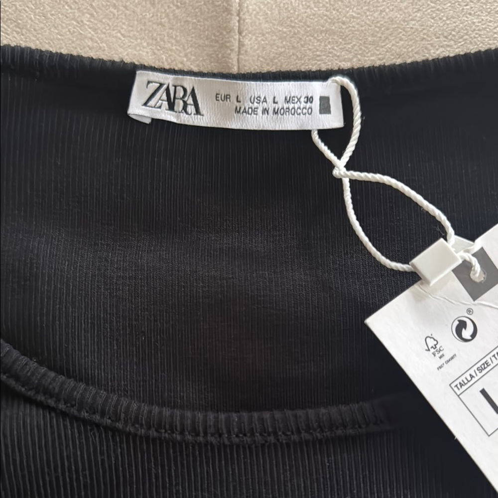 Zara Black Flutter Sleeve Midi Sundress - Picture 8 of 16